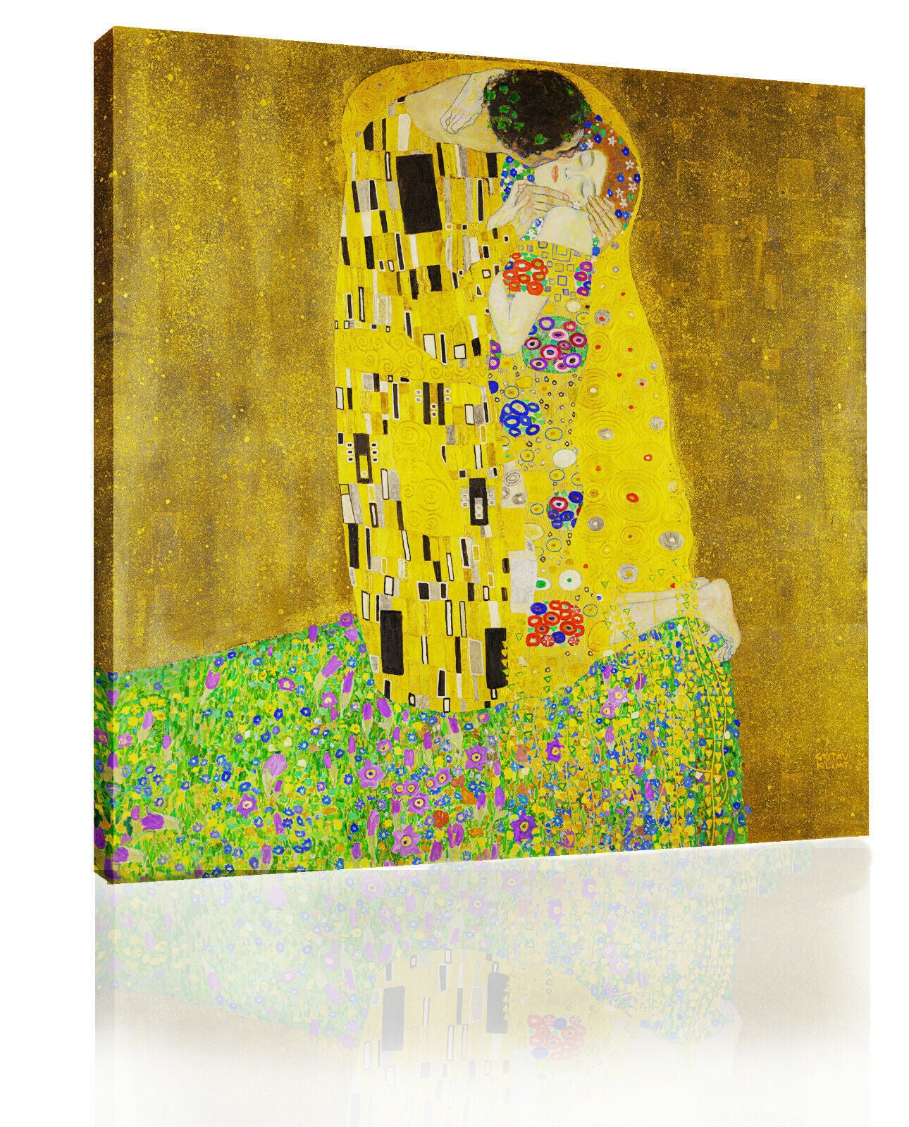 Gustav Klimt The Kiss Canvas Wall Art Picture Print Oil Painting