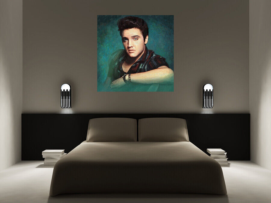 Elvis Presley Painting Canvas Wall Art Picture Print