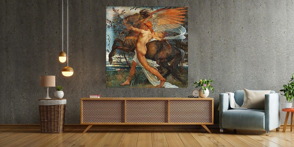 Pegasus (1889) Walter Crane CANVAS WALL ART PICTURE PRINT PAINTING