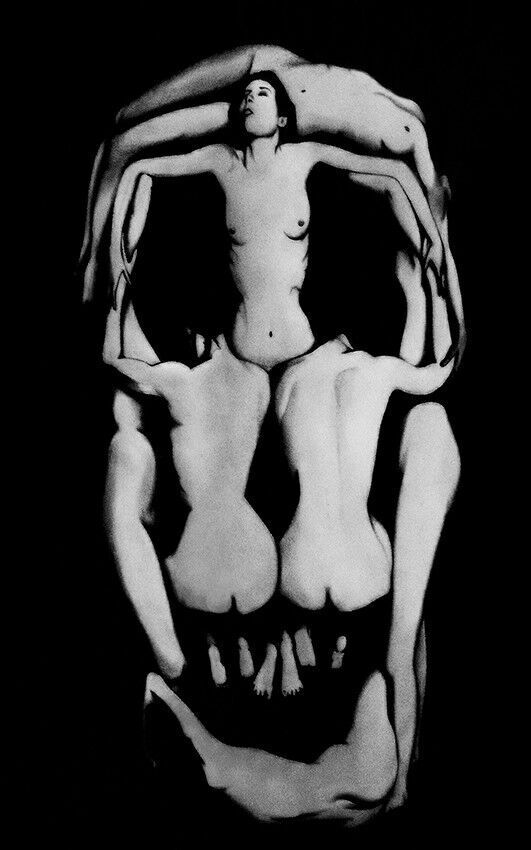 Salvador Dali 7 women Skull 100% cotton Canvas Wall Art Picture Print