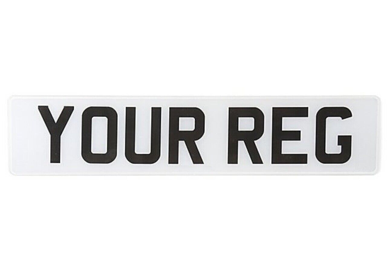 100% ROAD/MOT Legal Premium Car Registration Number Plate - FRONT
