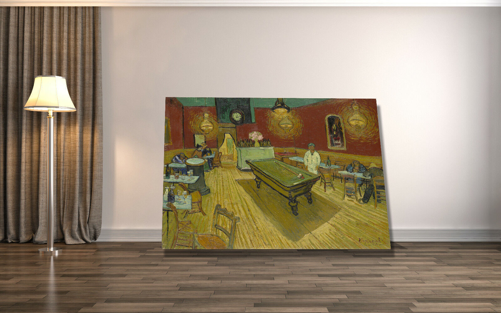 VINCENT VAN GOGH THE NIGHT CAFE PAINTING Canvas Wall Art Picture Print