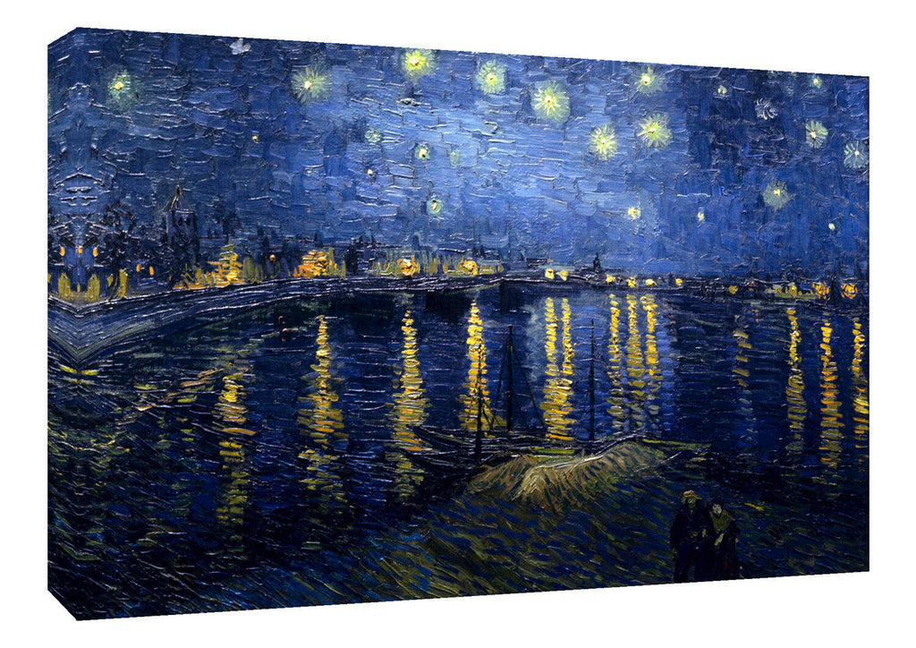 Van Gogh Painting Starry Night Canvas Wall Art Picture Print