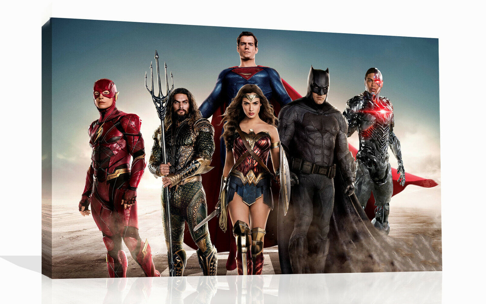 Film League of Justice Super Heroes Wall Art Canvas Picture Print