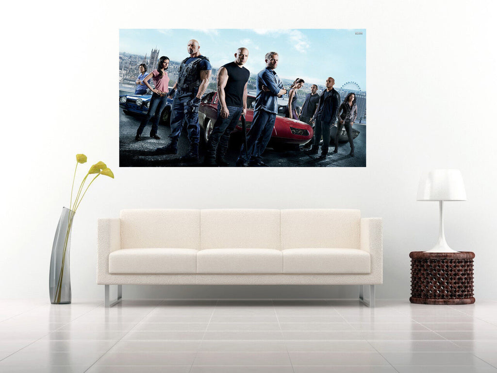 Fast & Furious Car Movie Film Canvas Wall Art Picture Print - Various Sizes