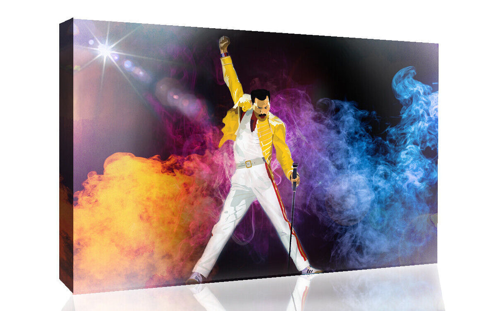 Freddie Mercury Abstract Modern Canvas Wall Art Picture Print