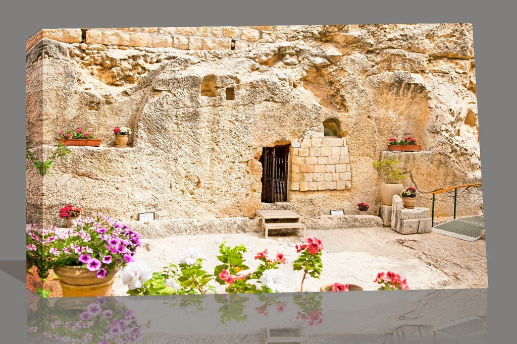 Garden Tomb in Jerusalem, Israel Canvas Wall Art Picture Print