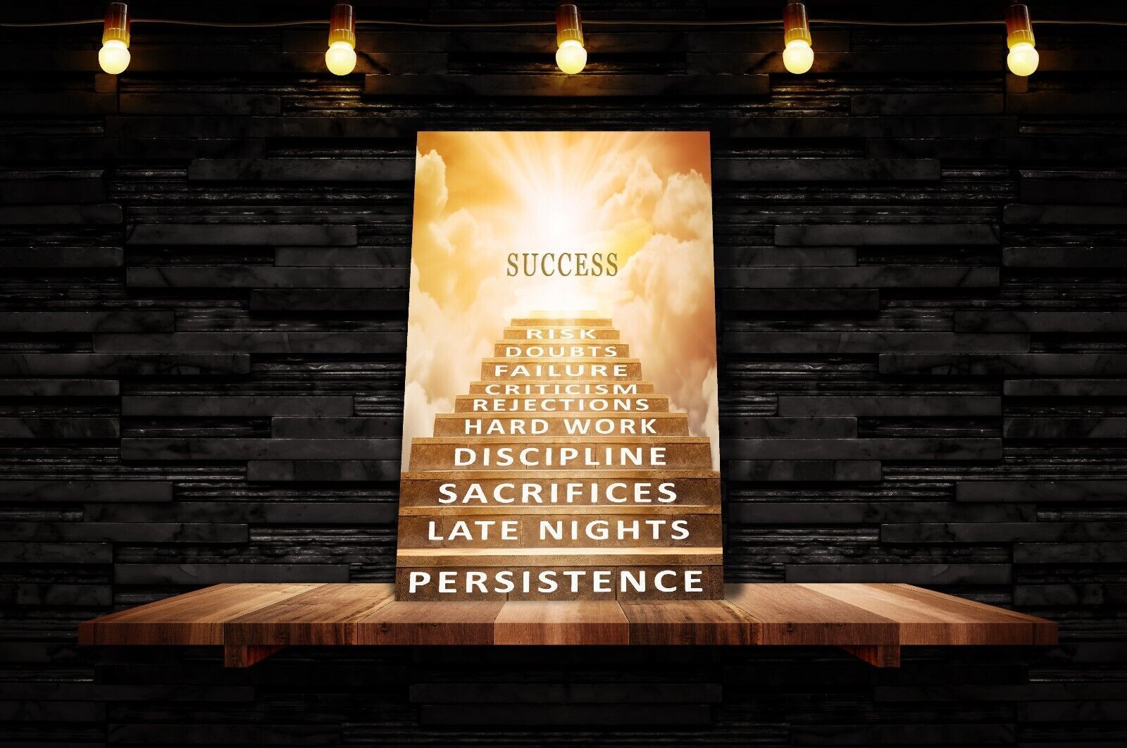 Inspirational Motivation Success Canvas Wall Art Picture Print