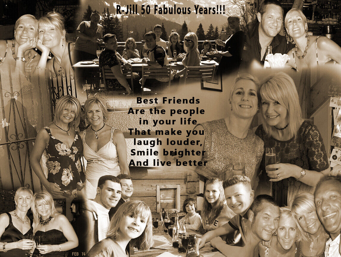 Your Personal Personalised Photos on a Collage /Montage Canvas Print - 12" x 12"