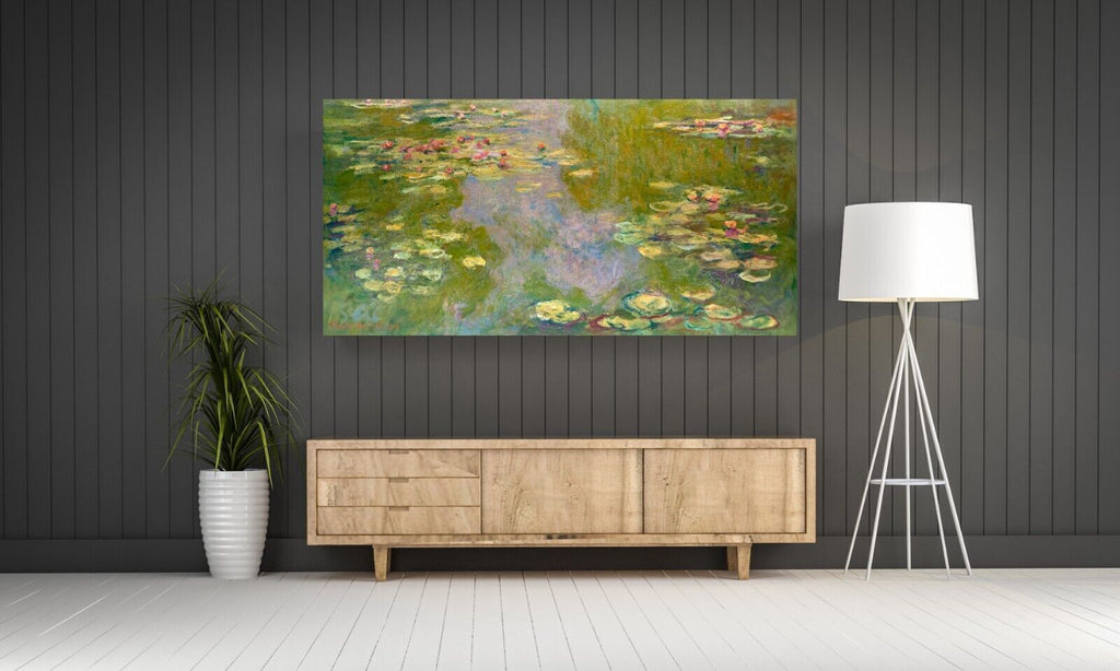 Claude Monet, The Water Lilies Painting Canvas Wall Art Print