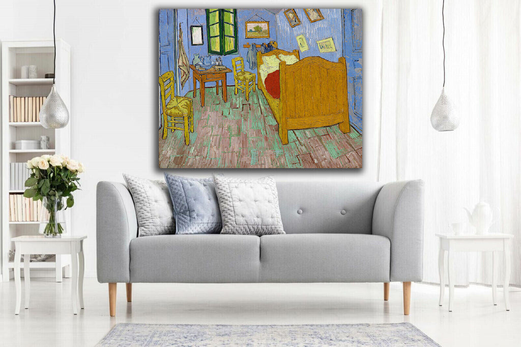 VINCENT VAN GOGH, BEDROOM IN ARLE painting canvas wall art Picture Print