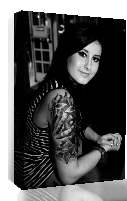 Your Personal Photo on a Box Canvas Wall Art Print -10"  x 10 " - DEEP FRAMED