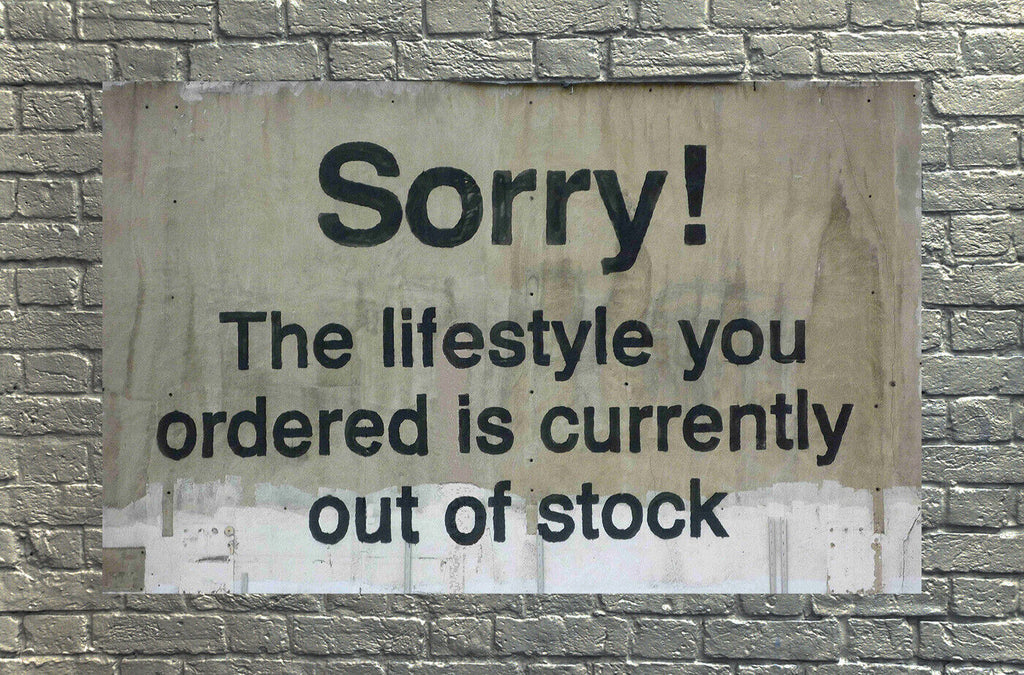 Banksy Sorry Lifestyle Quote on Canvas Wall Art Print / Picture - Various Sizes