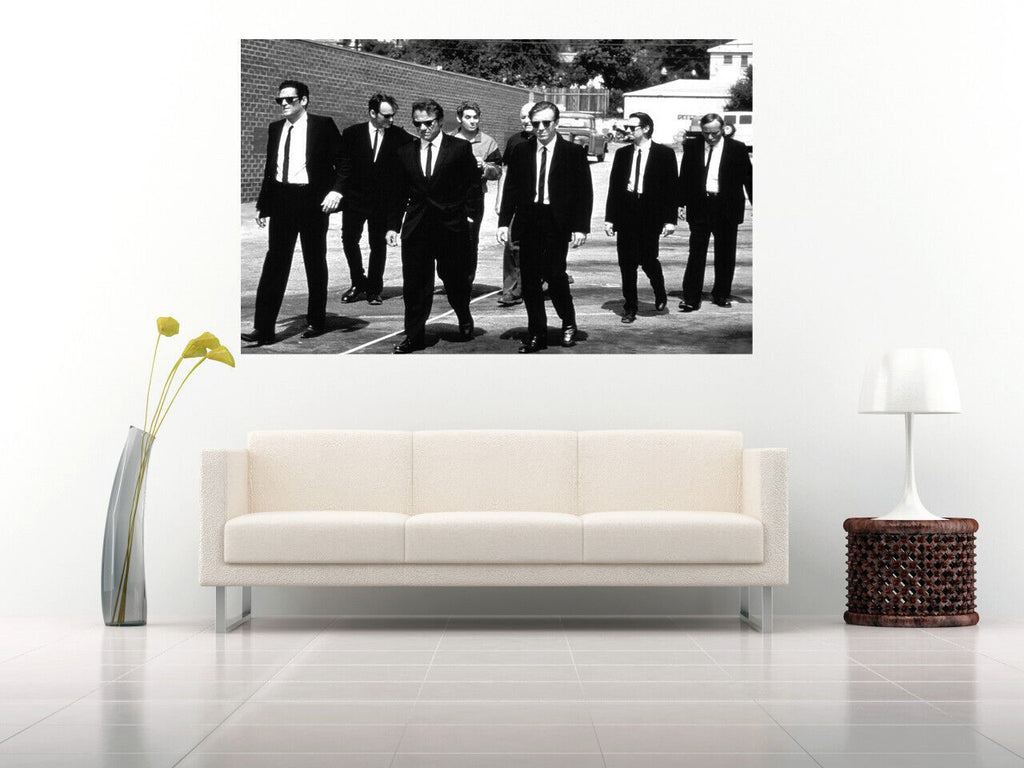 Film Resevoir Dogs Canvas Wall Art Picture Print - Black and white