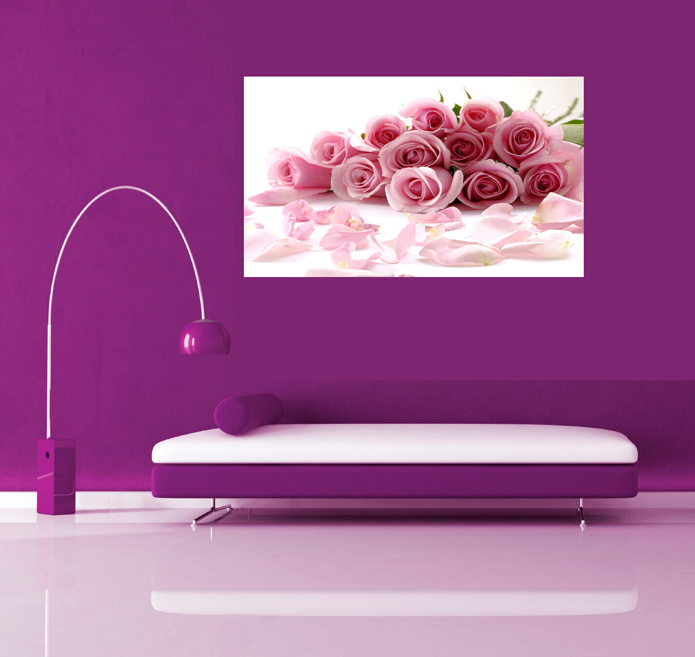 XLARGE PINK ROSES CANVAS PICTURE WALL ART A0 47" X 33" (118CM X 83CM)
