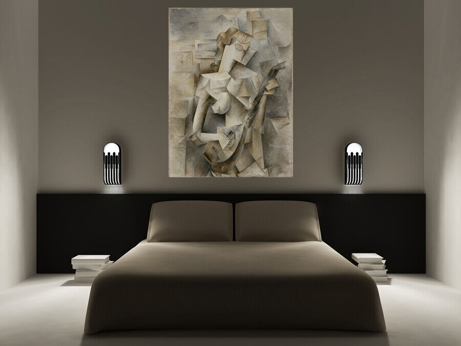 Pablo Picasso Girl with a Mandolin canvas wall art print picture artwork