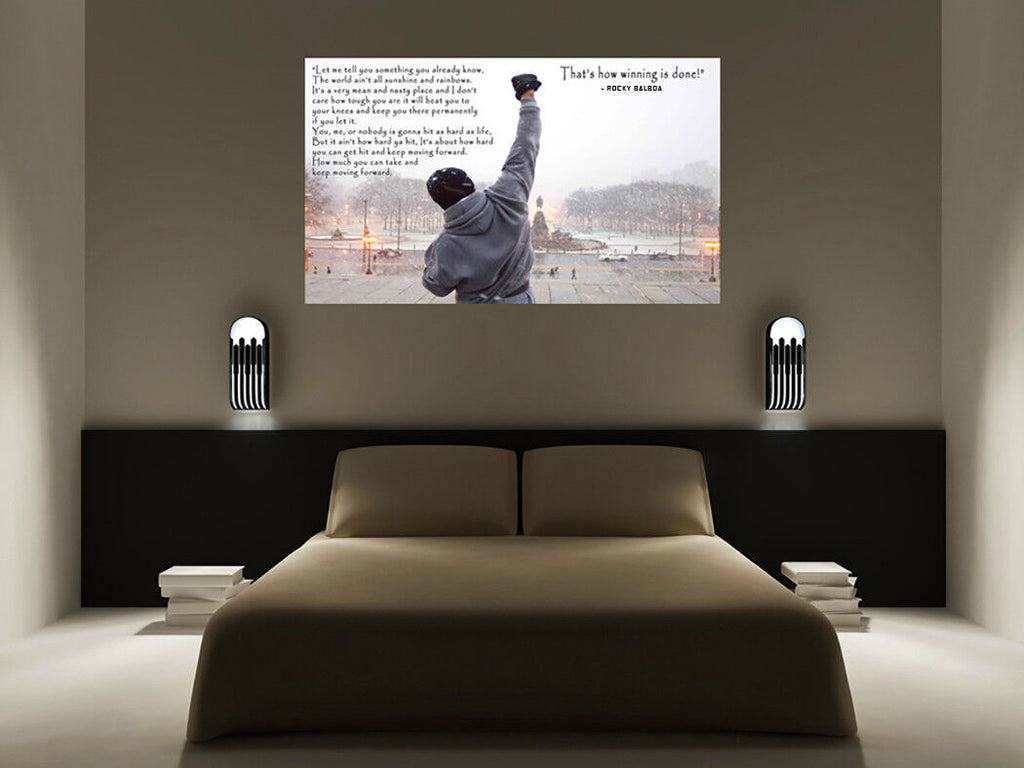 Rocky Balboa gym hope quote canvas wall art print picture READY TO HANG