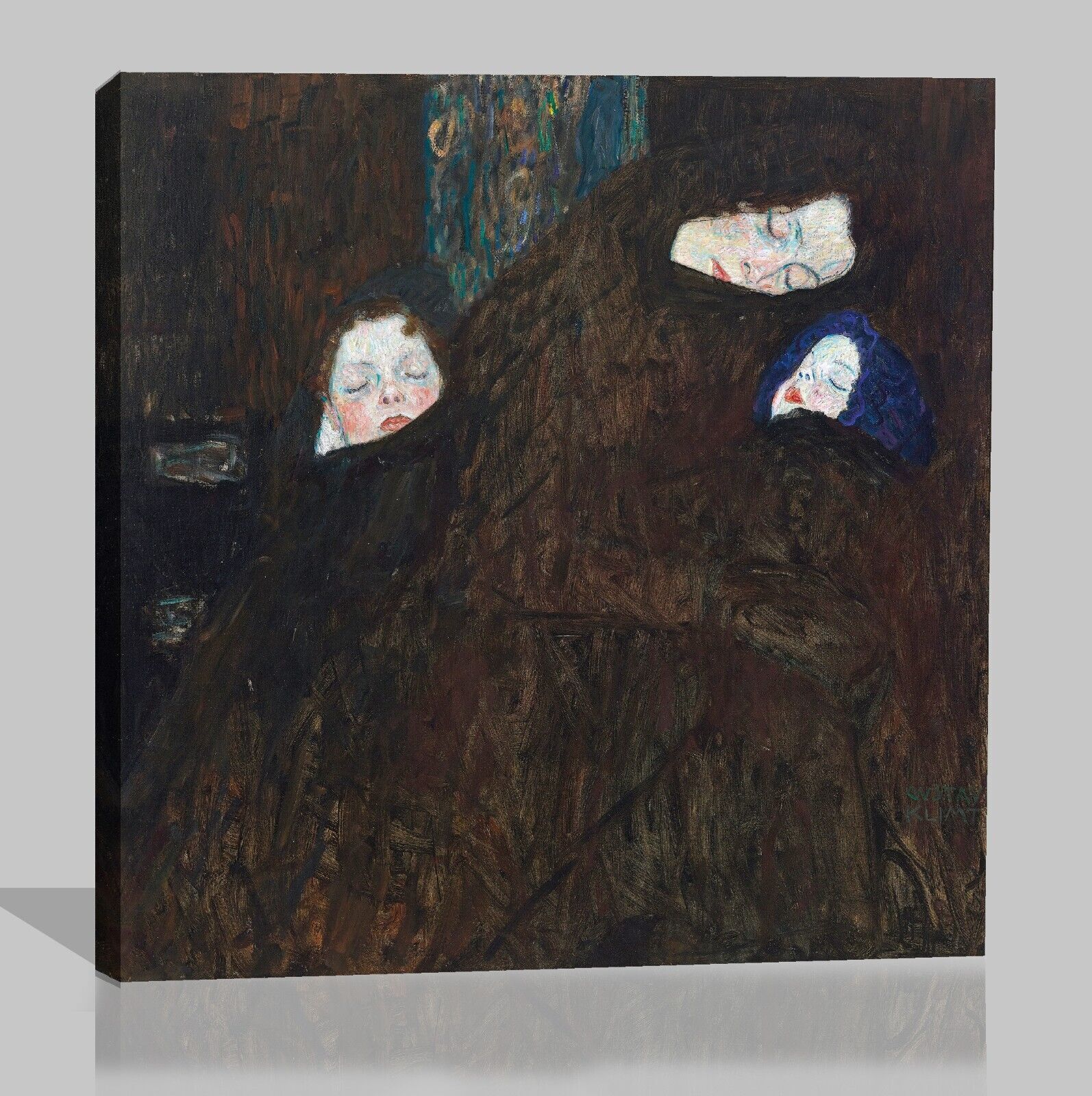Mother with two children Gustav Klimt CANVAS WALL ART PICTURE PRINT PAINTING