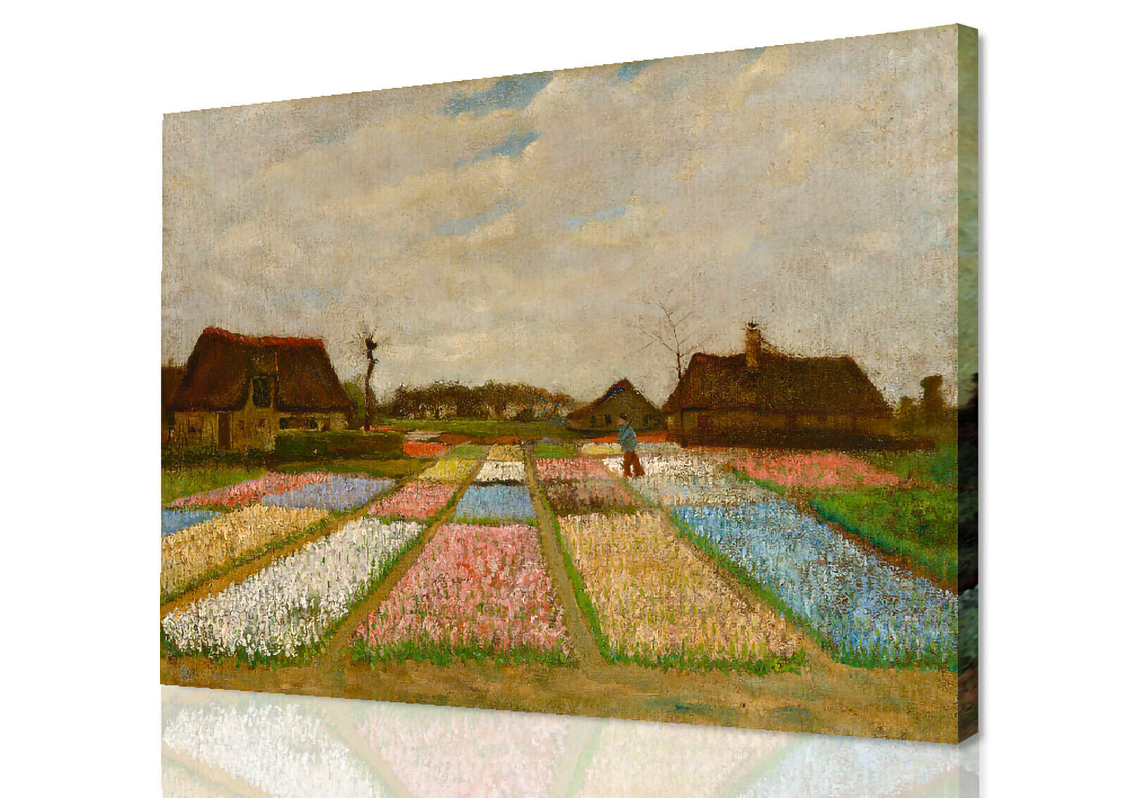 Van Gogh Field Of Bulbs Painting Canvas Wall Art Picture Print