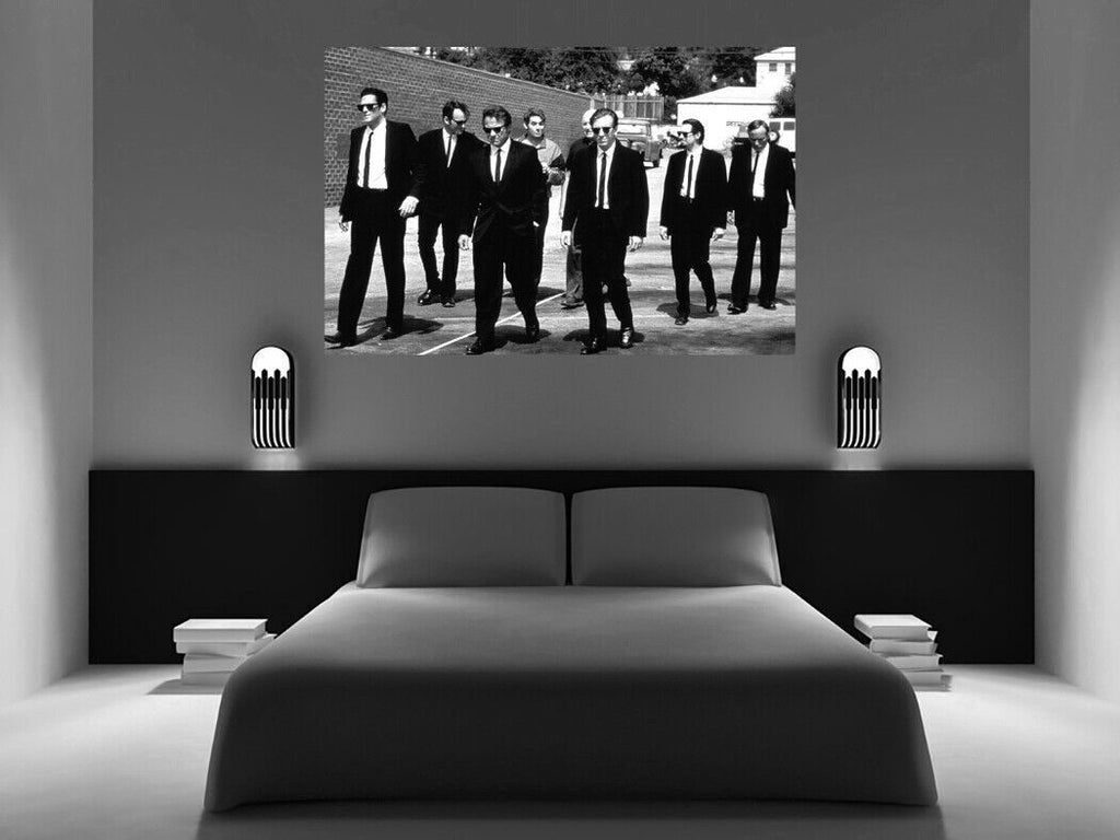 Film Resevoir Dogs Canvas Wall Art Picture Print - Black and white