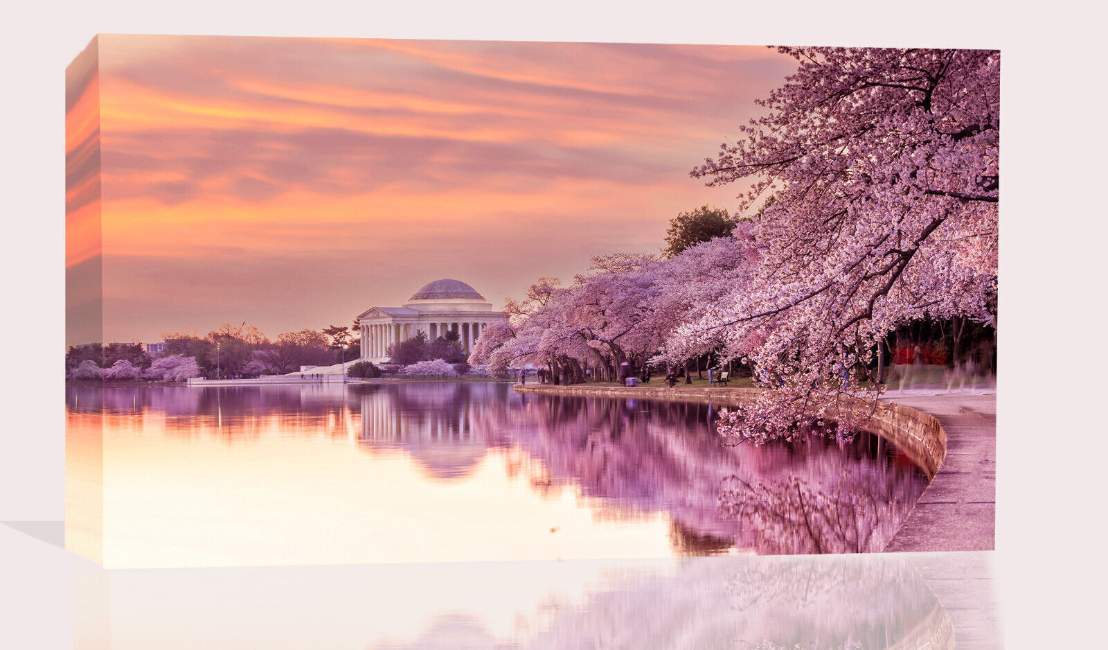 Cherry Blossom Festival in Washington, D.C USA Canvas Wall Art Picture Print