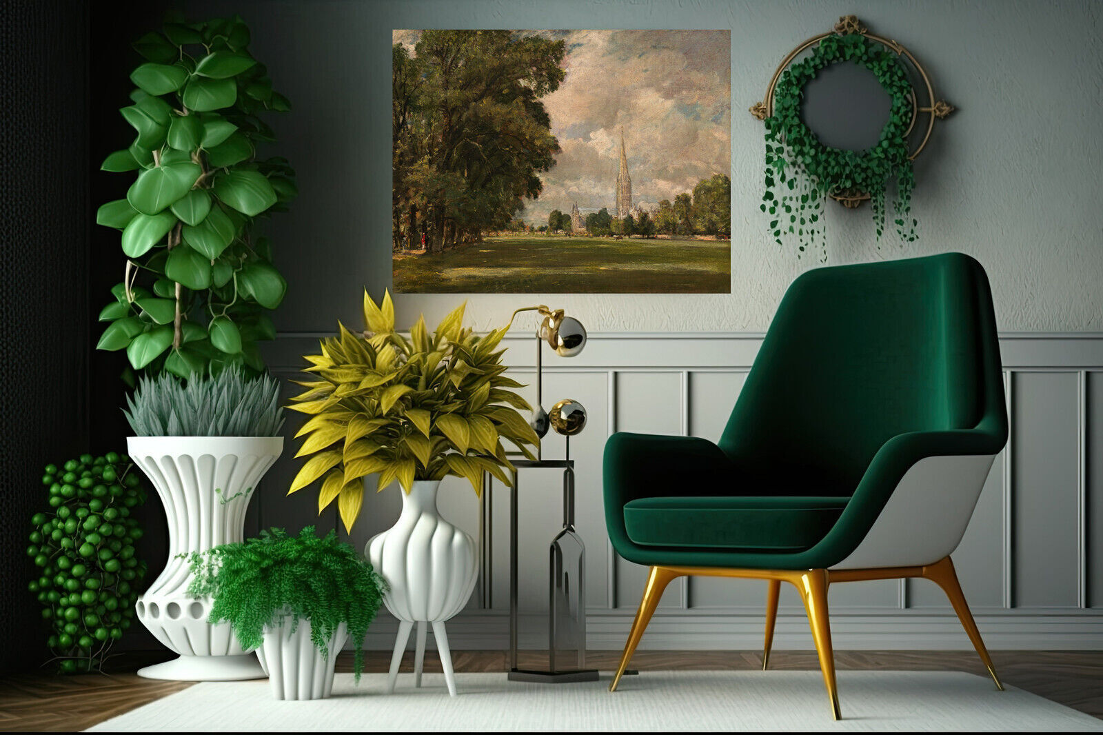 John Constable Salisbury Cathedral Painting Wall Art Picture Print