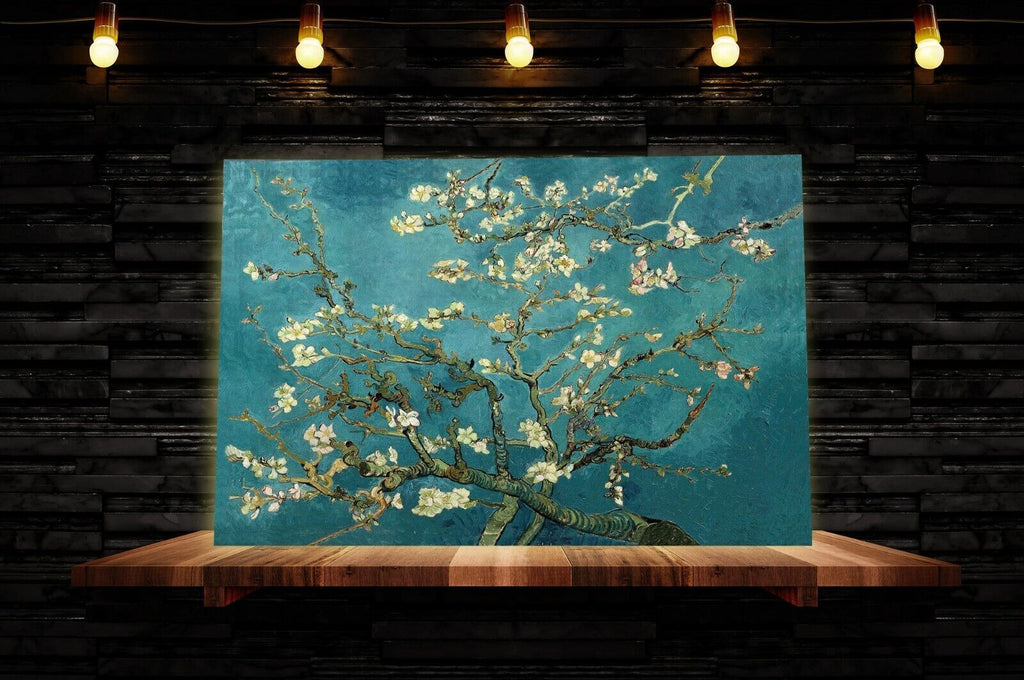Vincent van Gogh Almond blossom duck egg blue CANVAS WALL ART PAINTING PRINT