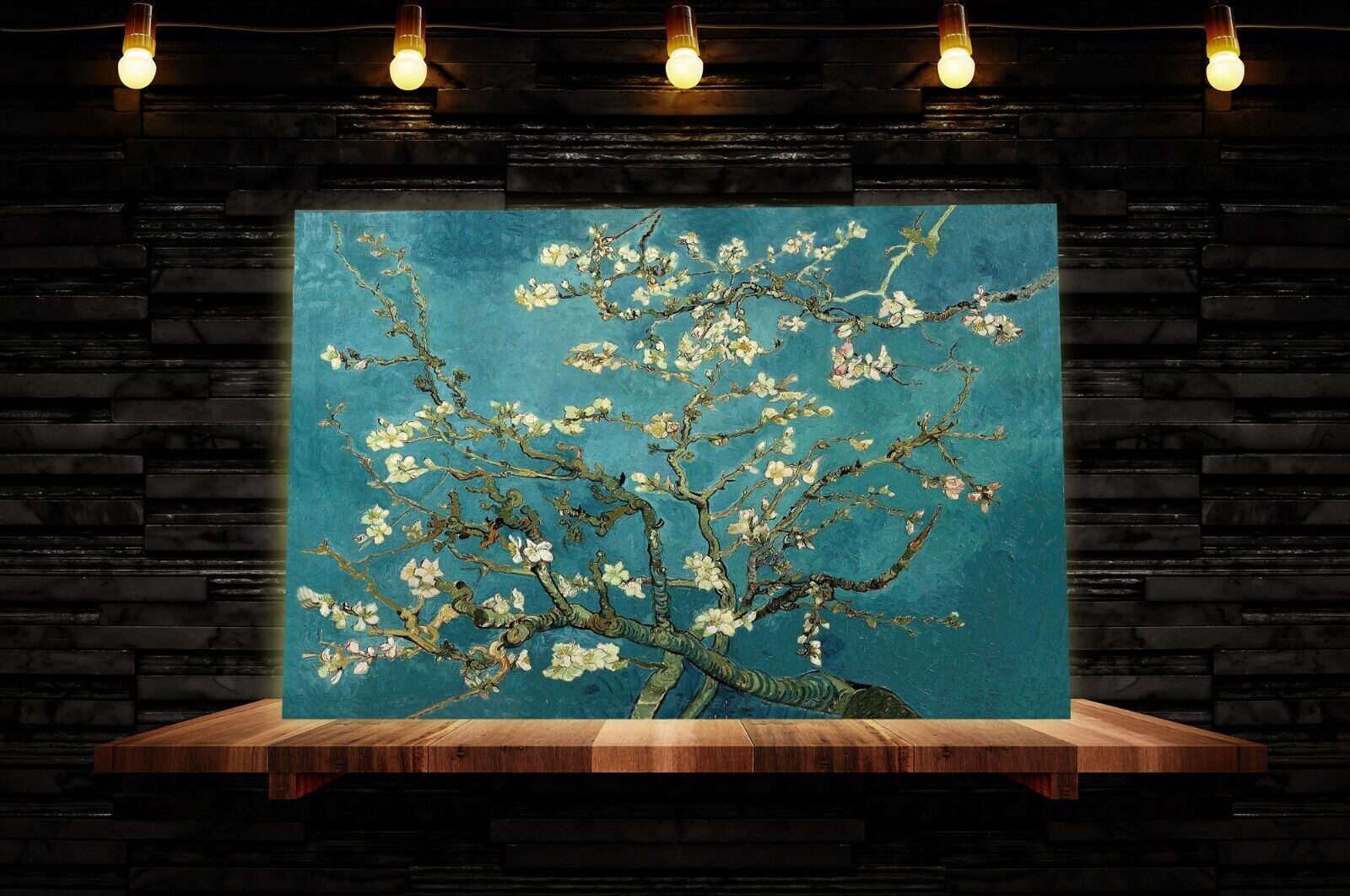 Vincent van Gogh Almond blossom duck egg blue CANVAS WALL ART PAINTING PRINT