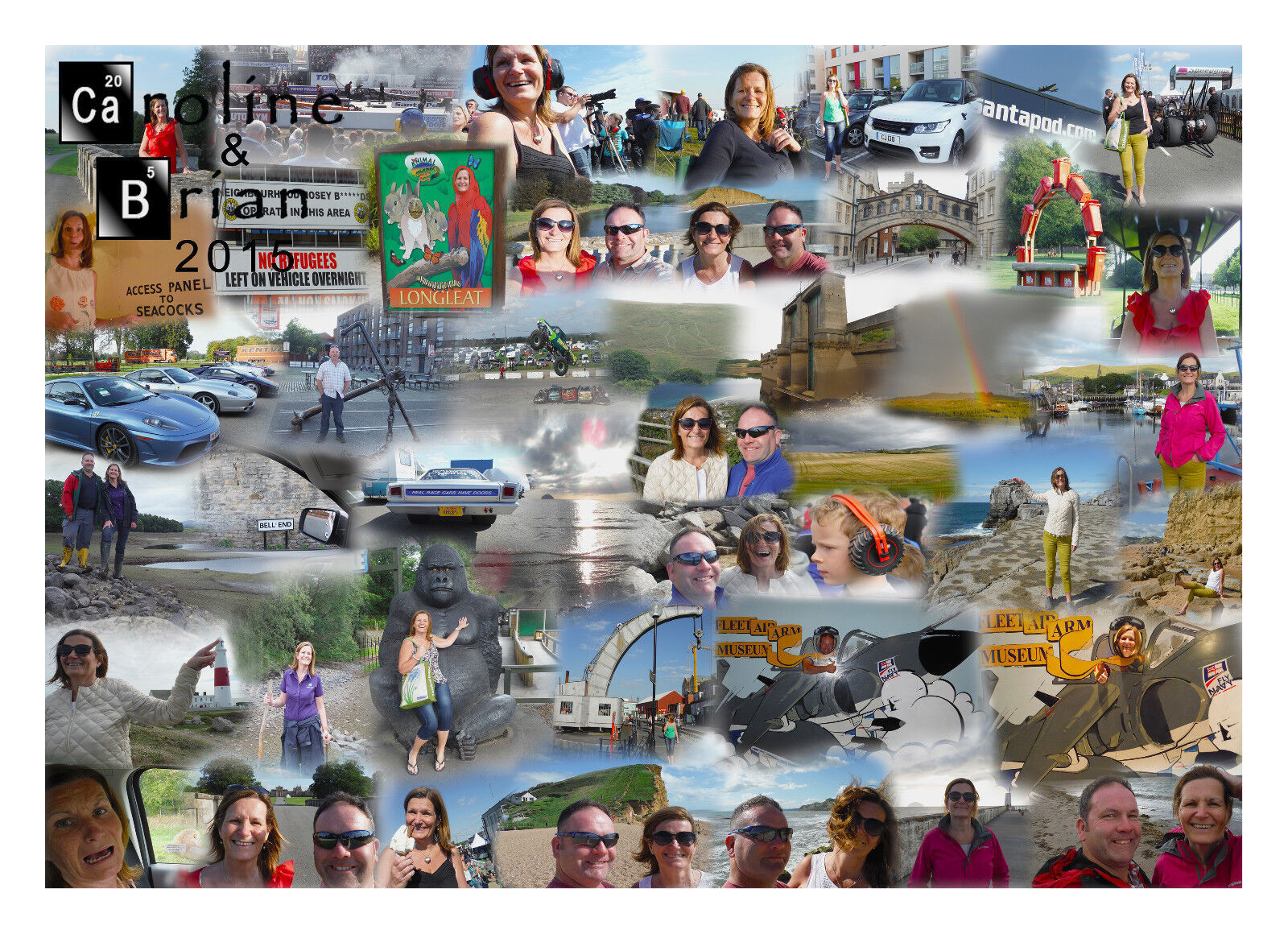 Your Personal Personalised Photos on a Collage /Montage Canvas Print 47" x 33"