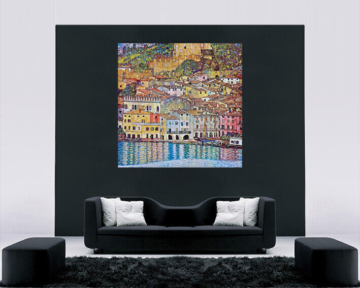 Gustav Klimt Malcena At The Gardasee Canvas Wall Art Picture Print