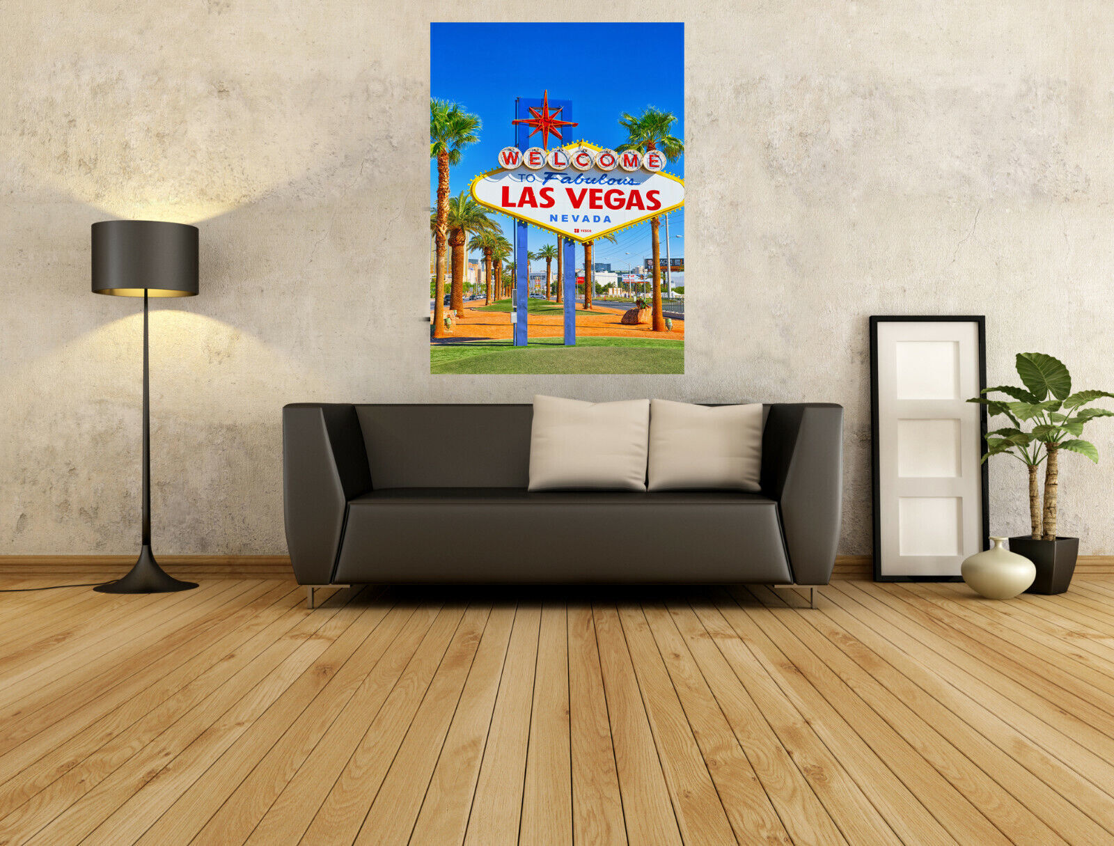 Welcome to Las Vegas Sign Canvas Wall Art Picture Print- ALL SIZES