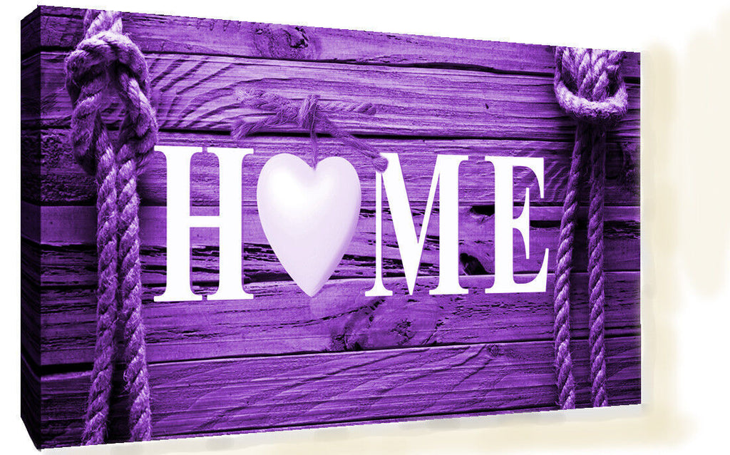 Shabby Chic Home Quote Decoration Framed Canvas Print Wall Art Ready To Hang