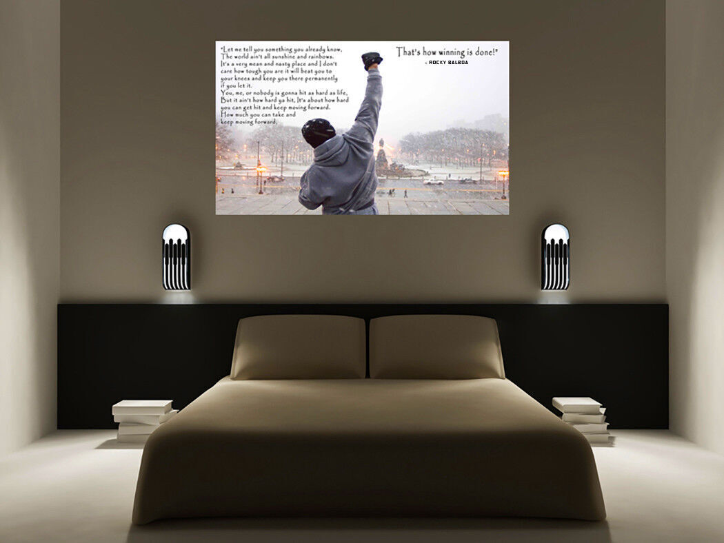 Rocky Balboa gym hope quote canvas wall art print picture READY TO HANG