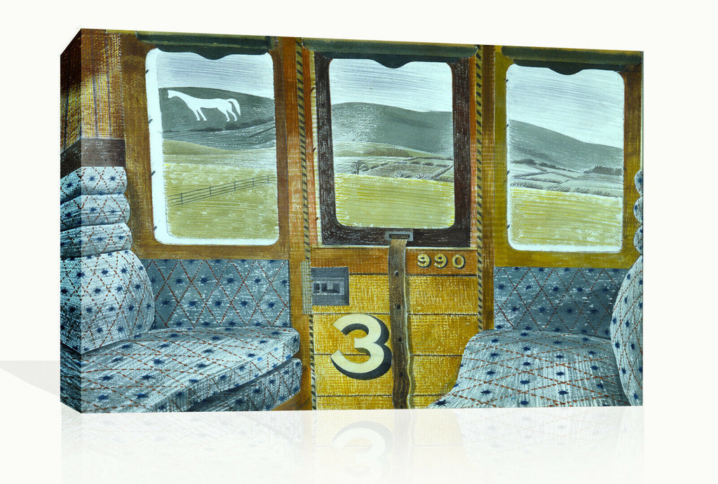 Eric Ravilious Train Landscape Canvas Wall Art Picture