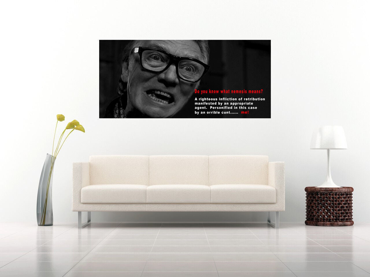 SNATCH BRICK TOP QUOTE Cotton Canvas Wall Art Picture Print A1, A2 Ready to Hang
