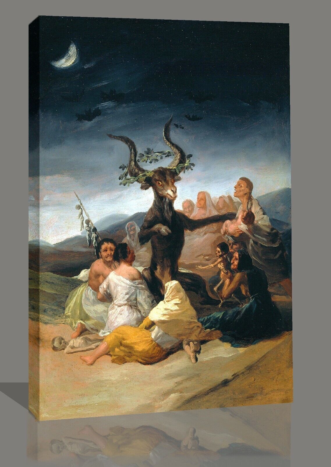 FRANCISCO GOYA, WITCHES SABBATH Canvas Wall Art Picture Print