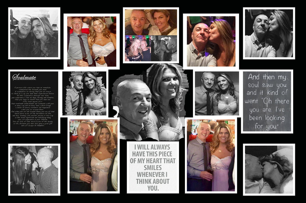 Your Personal Personalised Photos on a Collage /Montage Canvas Print 30" x 20"