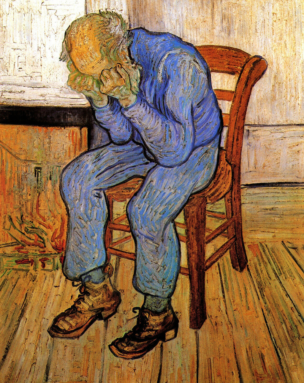 Vincent Van Gogh At Eternity's Gate painting CANVAS WALL ART Picture Print
