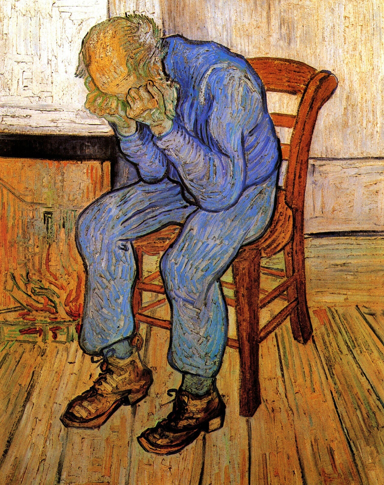 Vincent Van Gogh At Eternity's Gate painting CANVAS WALL ART Picture Print