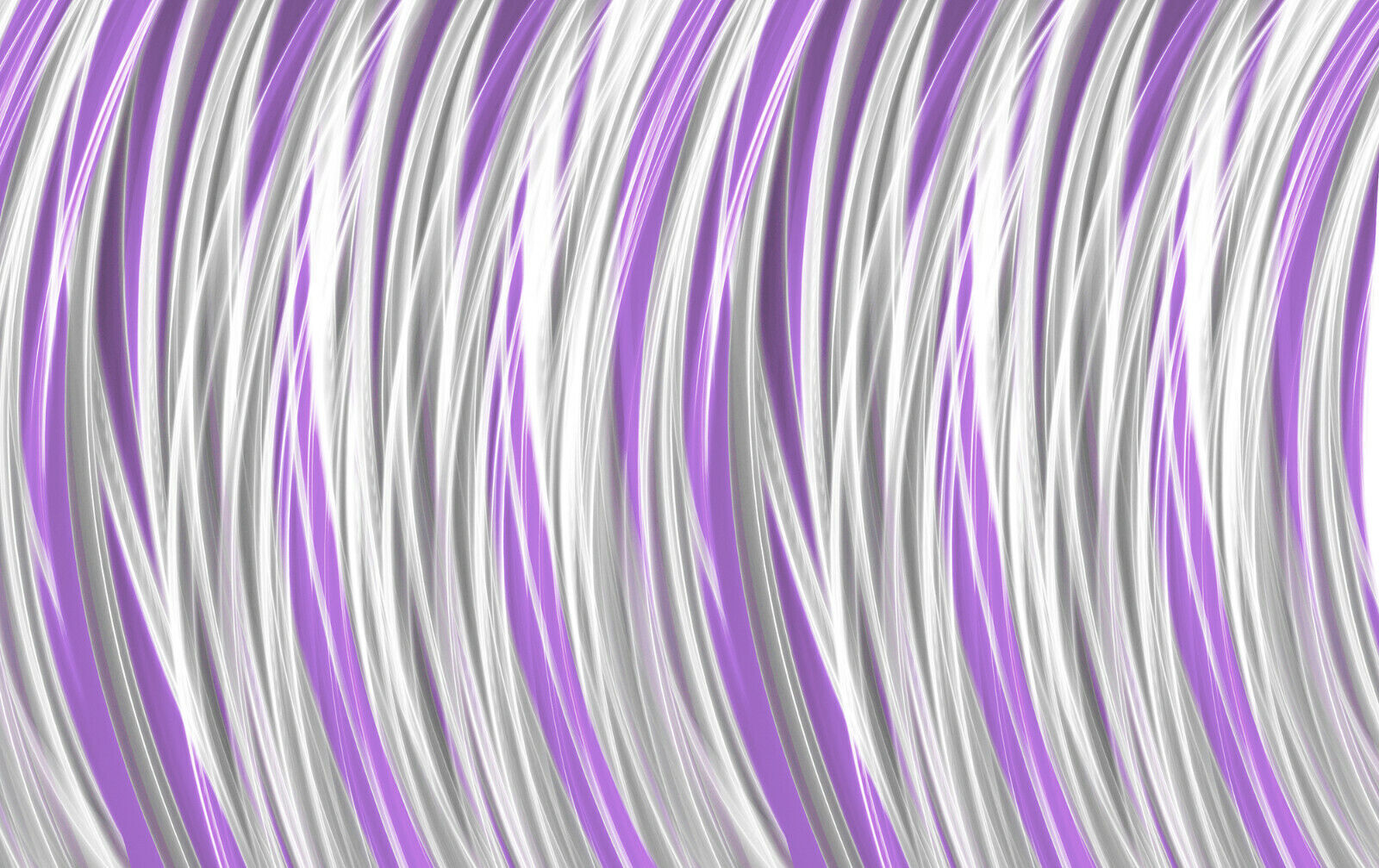 Grey Lilac Stripes Modern Abstract Canvas Wall Art Picture Print