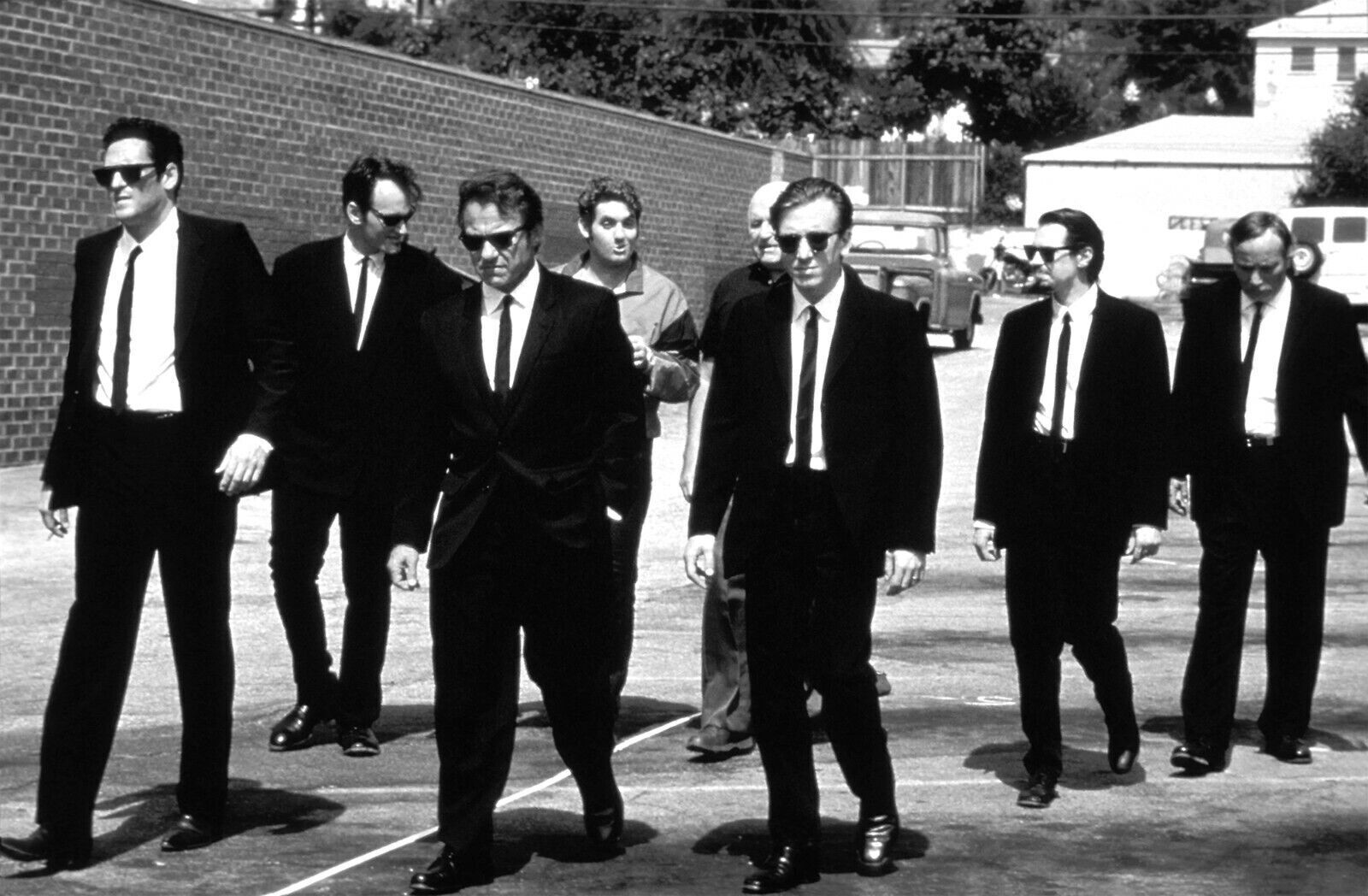 Film Resevoir Dogs Canvas Wall Art Picture Print - Black and white