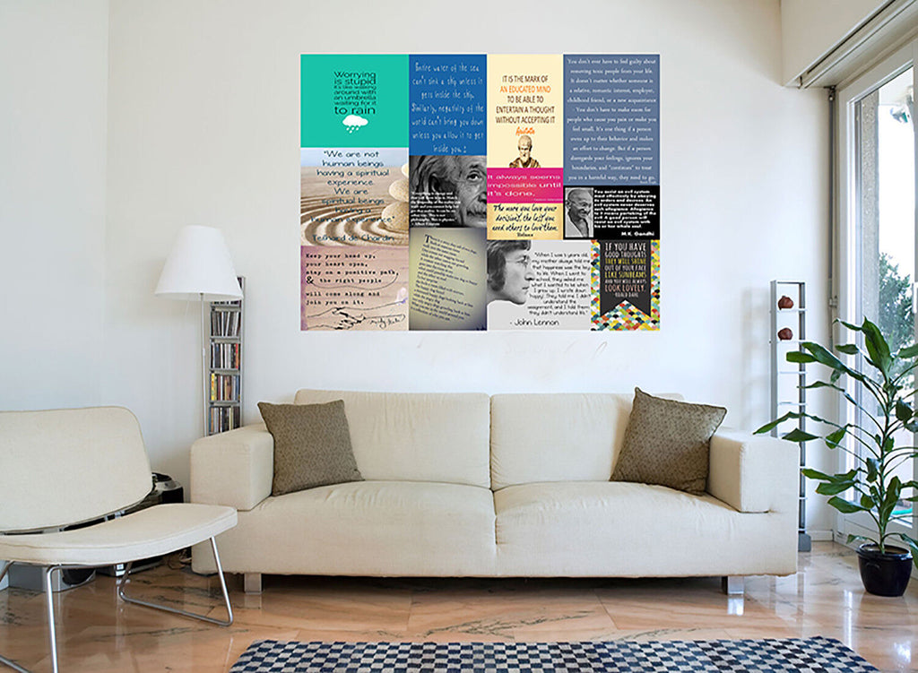 Famous Quotes Canvas Wall Art  Picture - 100% cotton - A1, A2, A0 sizes