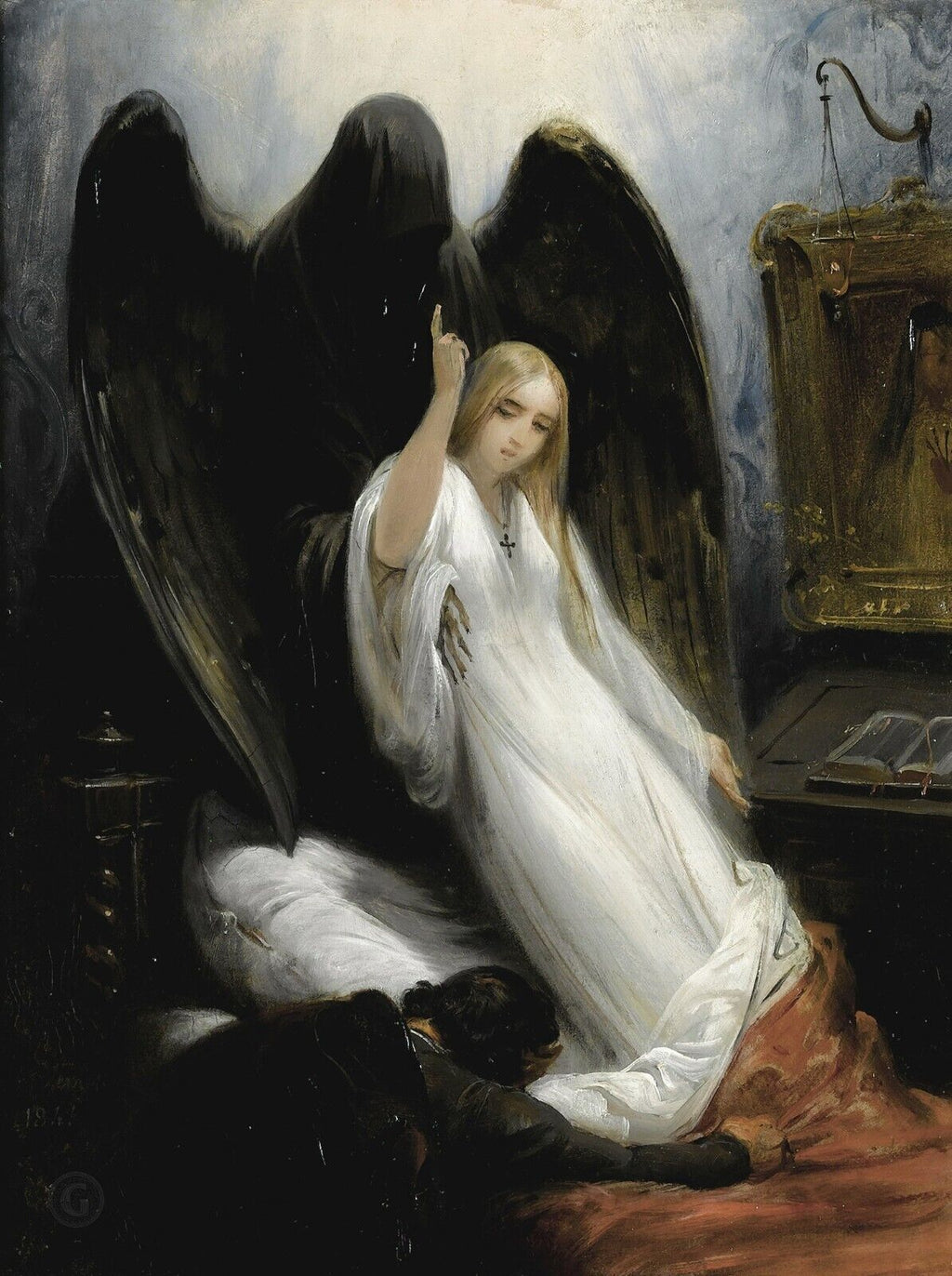 The Death Angel PAINTING -CANVAS WALL ARTWORK PICTURE PRINT