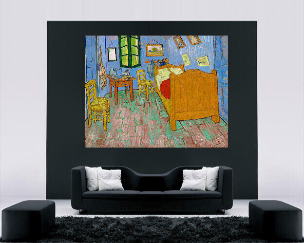 VINCENT VAN GOGH, BEDROOM IN ARLE painting canvas wall art Picture Print
