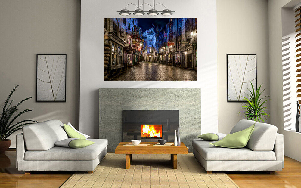 Harry Potter Diagon Alley Canvas Wall Art Picture Print