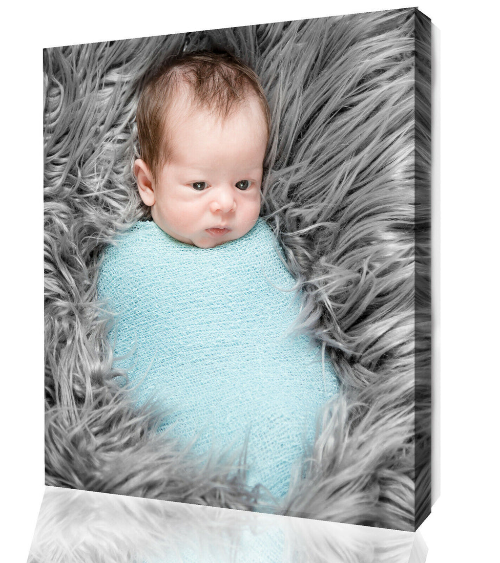 Your Personal Photo on a Box Canvas Wall Art Print -10"  x 10 " - DEEP FRAMED