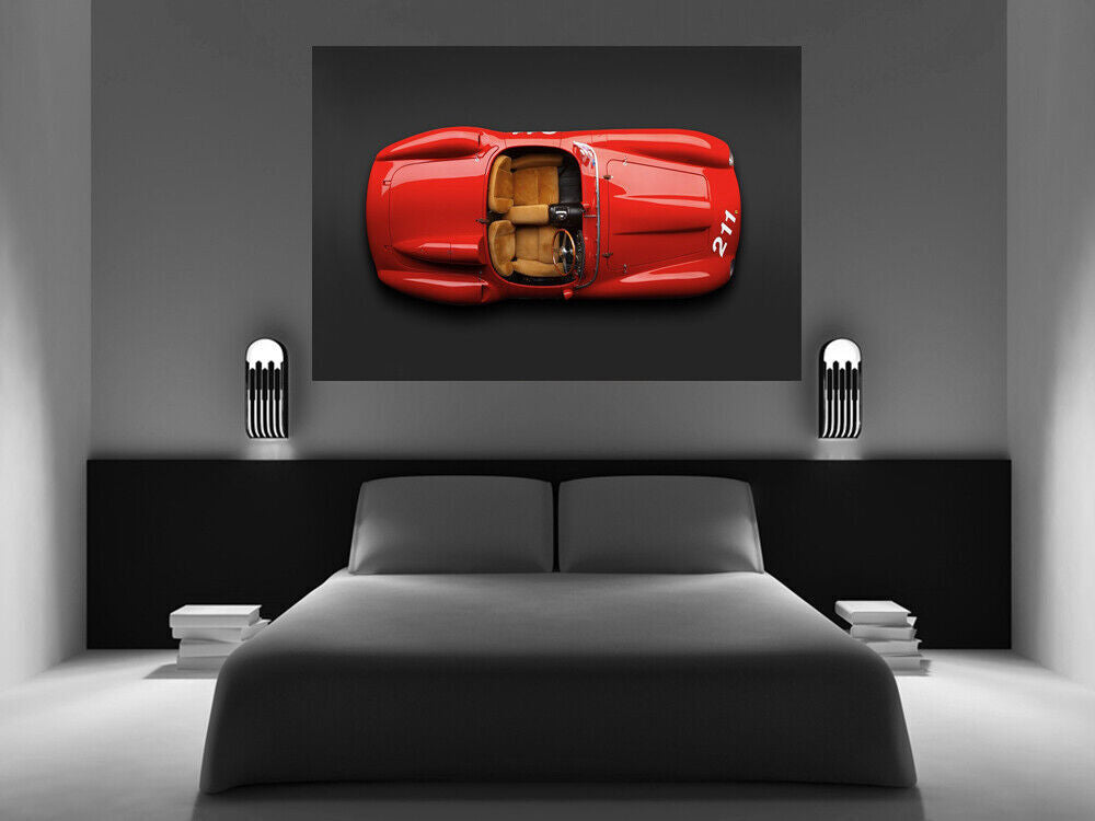 Red Ferrari 625 Spider Canvas Wall Art Picture Print READY TO HANG