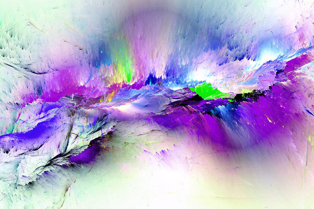 Modern Purple Tones Abstract Canvas Wall Art Picture Print A4 A1 A2 A3