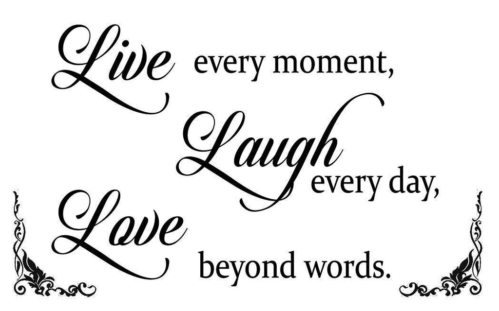 White Live Laugh Love Quote Canvas Wall Art  Picture Print - A1, A2 + sizes