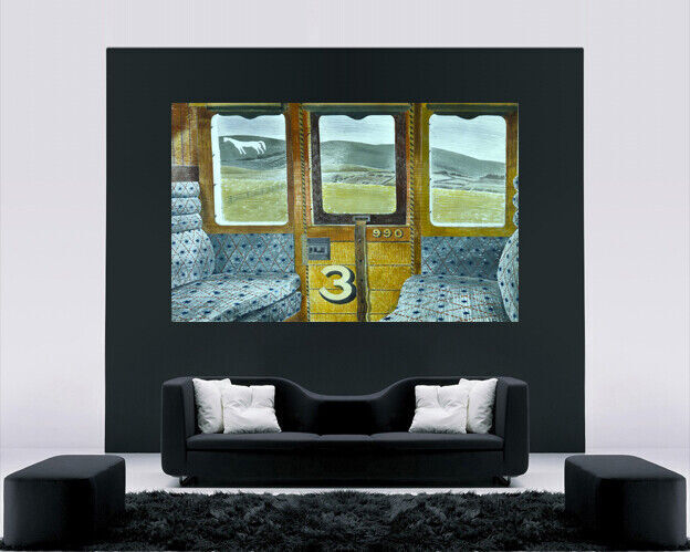 Eric Ravilious Train Landscape Canvas Wall Art Picture